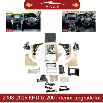 08-15 RHD LC200 Interior Kit de cuerpo Upgarde Upgarde